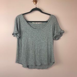 Elodie Gray Crop Top Small